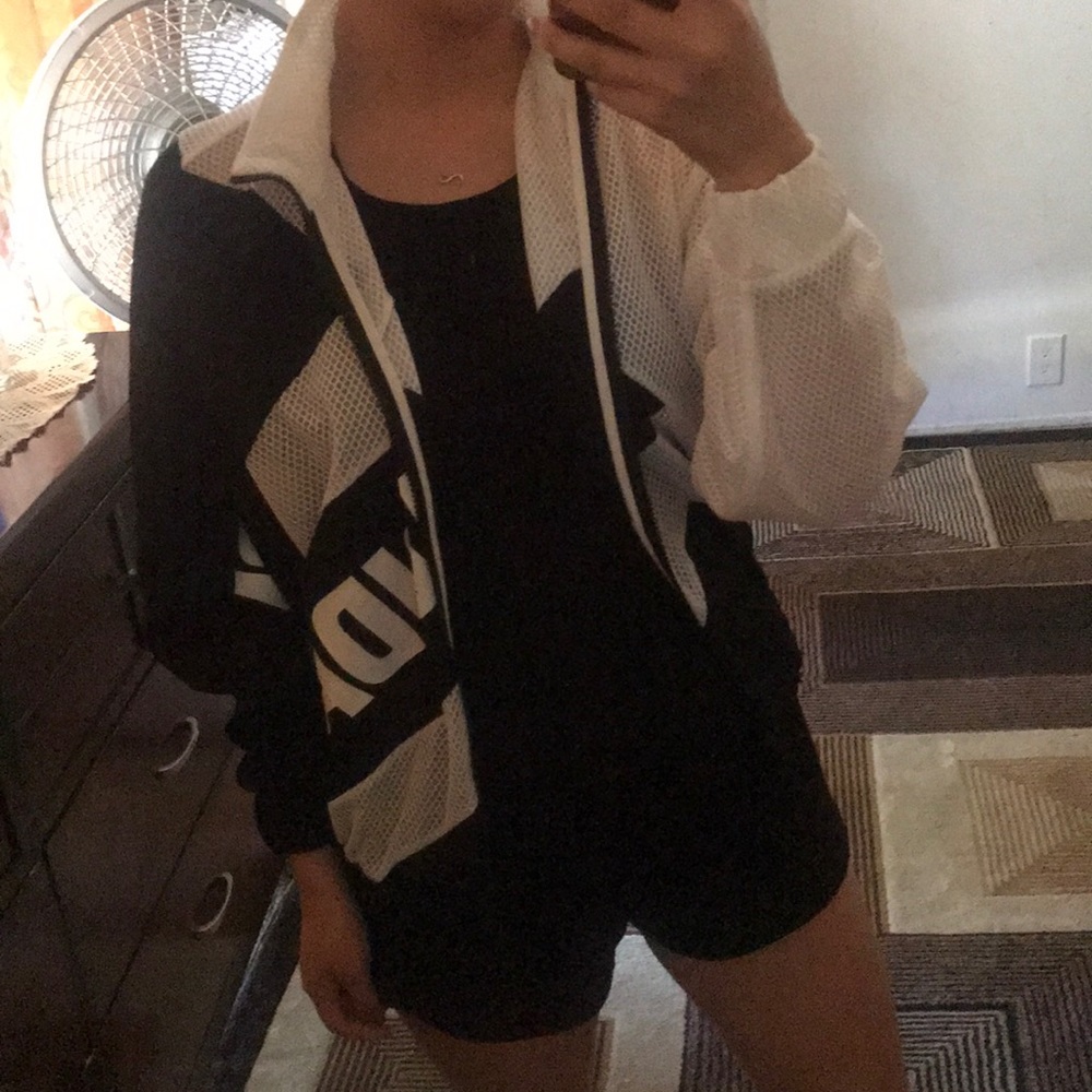 Mesh adidas track jacket